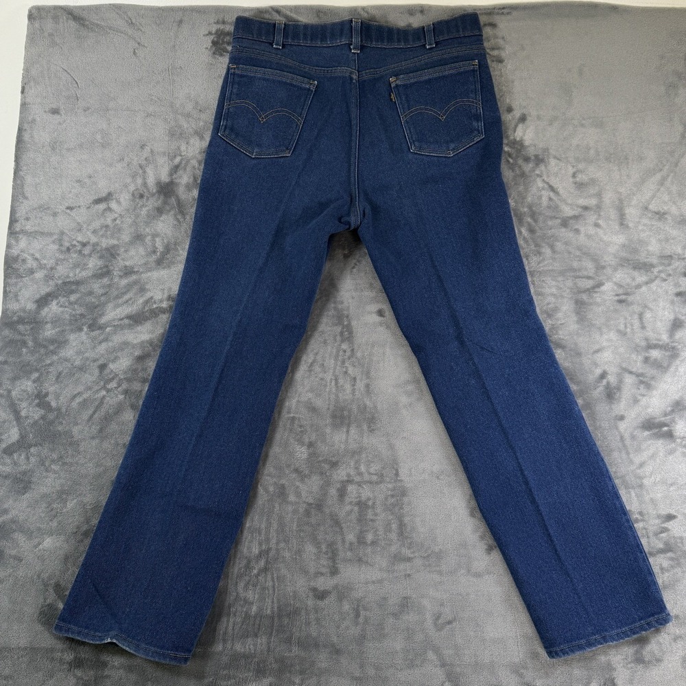 Vintage Levi's 552 Jeans Blue Tag W38 Fits W36‎ 80s Made In USA Dark Indigo Wash - Picture 5 of 12
